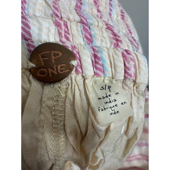 FREE PEOPLE ELISA STRIPED MIDI SKIRT IN CHALK Sz. S - Picture 9 of 9